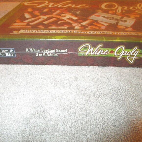 NOS Wineopoly WINE Monopoly BOARD GAME Adult PARTY Fun SEALED Vtg USA MADE - Picture 2 of 12
